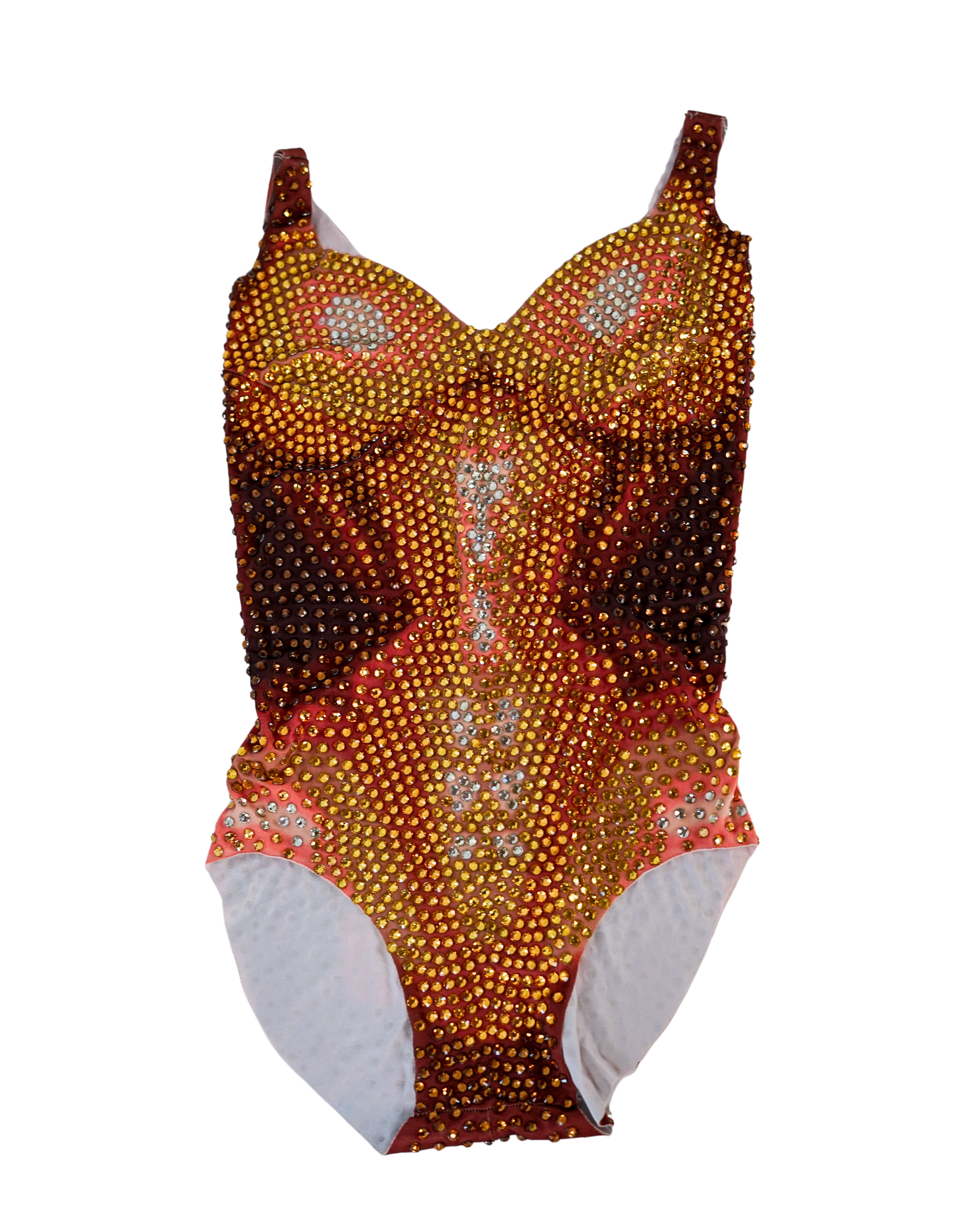 Contour Crystal-Embellished Bodysuit - Back Zipper Design