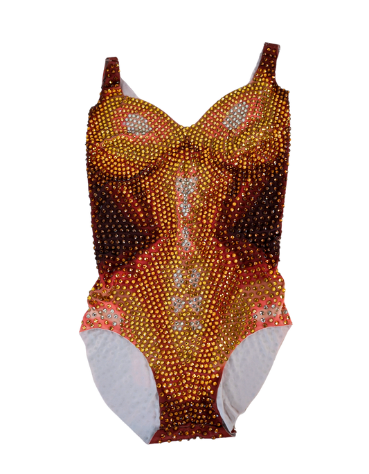 Contour Crystal-Embellished Bodysuit - Back Zipper Design