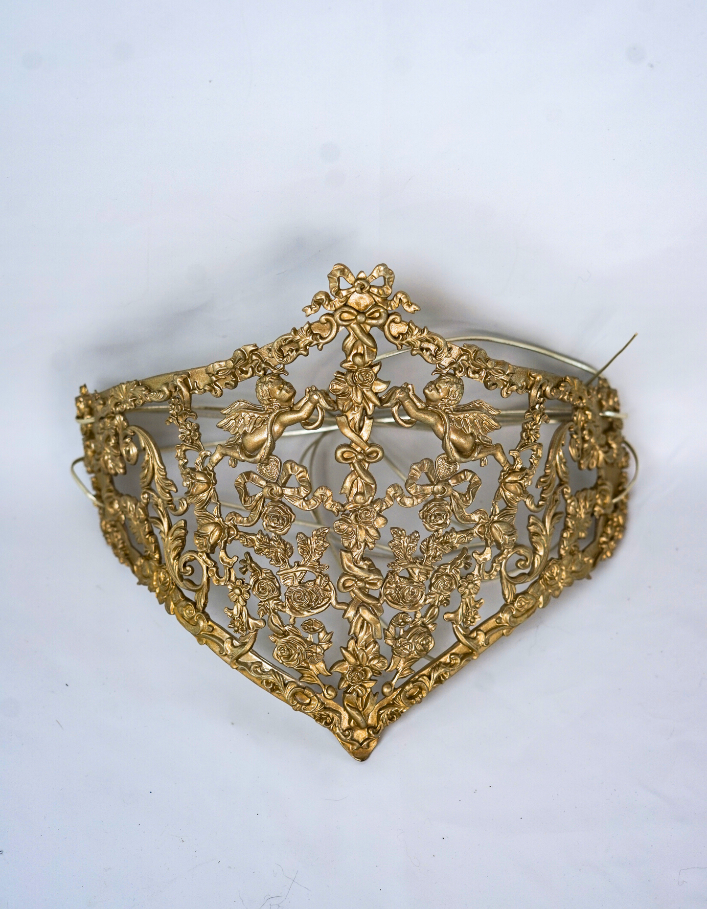 Gold Venetian Corset Belt with Cherubs and Elegant Design