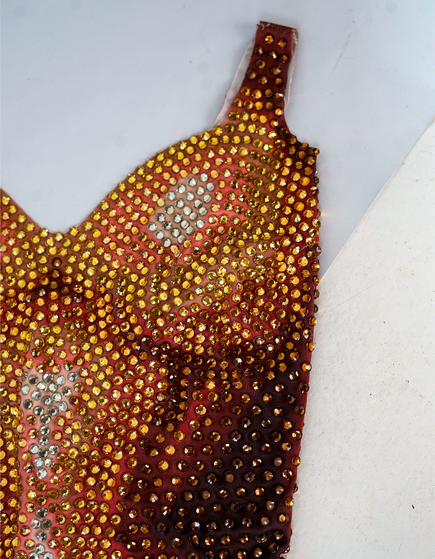 Contour Crystal-Embellished Bodysuit - Back Zipper Design