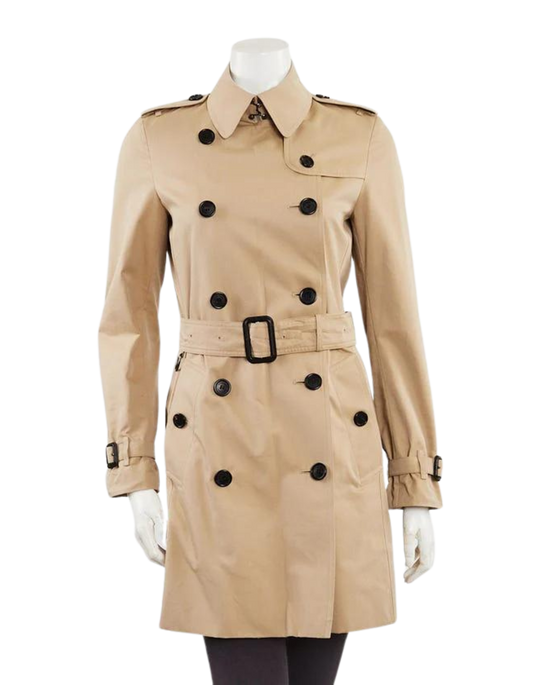 Burberry Beige Cotton Trench Coat | Size 2/36