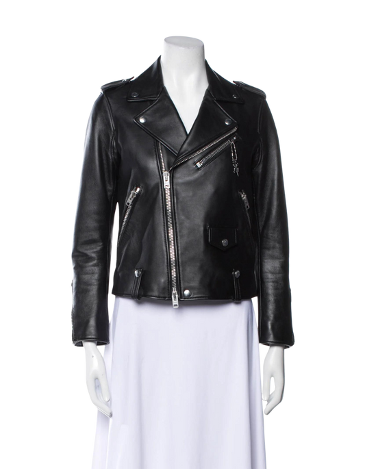 Coach 1941 Lamb Leather Biker Jacket