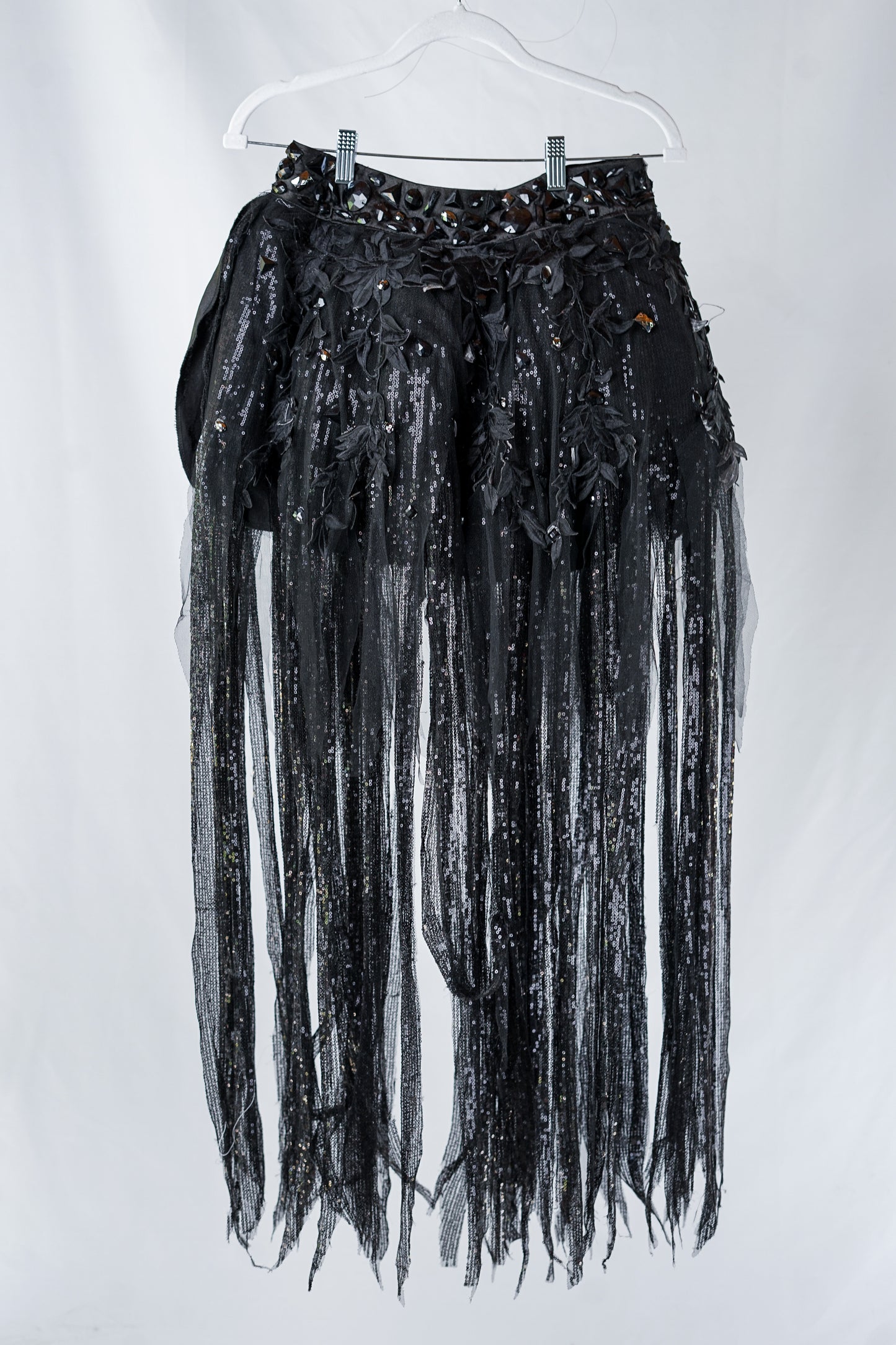 Fringe Flapper Minidress with Chain Neck Detail